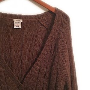 2XL/XXL - Old Navy - Brown Button Sweater